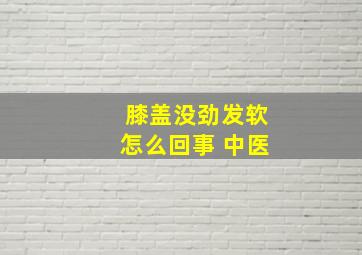 膝盖没劲发软怎么回事 中医